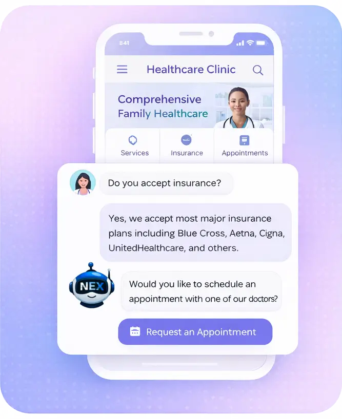 healthcare and clinics ai chatbot